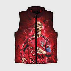 Женский жилет Cristiano Ronaldo Portugal, цвет: 3D-красный