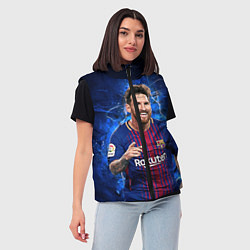 Женский жилет Лионель Месси Барселона 10, цвет: 3D-красный — фото 2