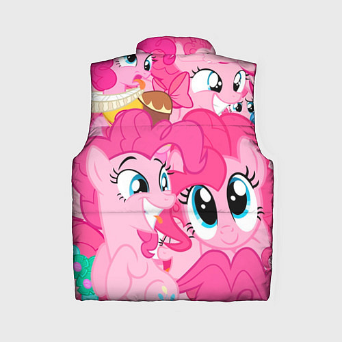 Женский жилет Pinkie Pie pattern / 3D-Черный – фото 2