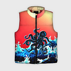 Женский жилет Кракен в Море Градиент, цвет: 3D-красный