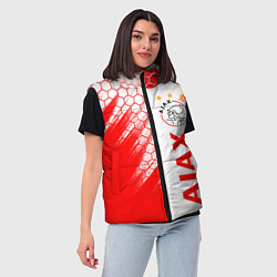 Женский жилет FC AJAX AMSTERDAM ФК АЯКС, цвет: 3D-светло-серый — фото 2