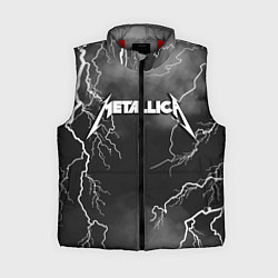 Женский жилет METALLICA РАЗРЯД МОЛНИИ, цвет: 3D-красный