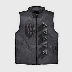 Женский жилет THE WITCHER КАМЕНЬ, цвет: 3D-красный