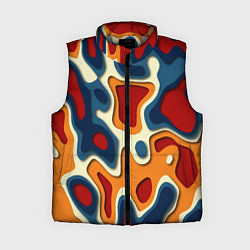 Женский жилет Пятна краски, цвет: 3D-светло-серый