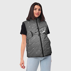 Женский жилет Акула, цвет: 3D-красный — фото 2