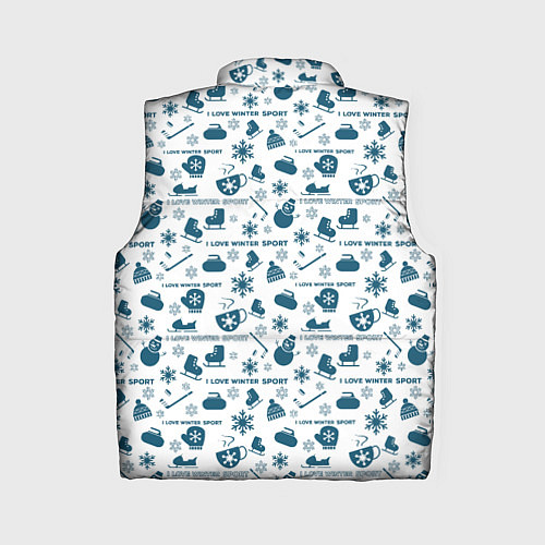 Женский жилет Зимние виды спорта / 3D-Красный – фото 2