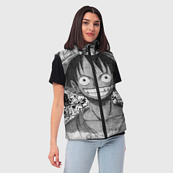 Женский жилет Луфи улыбается one piece, цвет: 3D-черный — фото 2