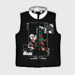 Женский жилет Бакуго и Деку станут номером 1, цвет: 3D-черный