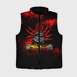 Женский жилет Элизиум череп с табличкой, цвет: 3D-черный