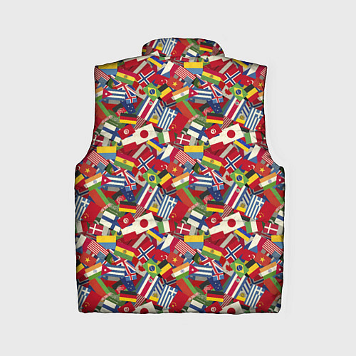 Женский жилет Страны Мира / 3D-Красный – фото 2