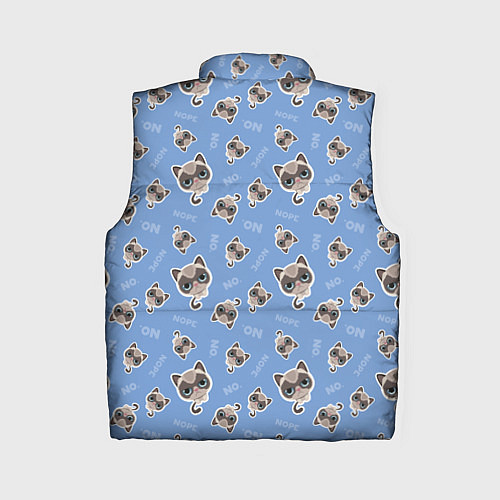 Женский жилет Недовольный Кот / 3D-Черный – фото 2