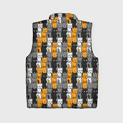 Женский жилет Злые Коты / 3D-Черный – фото 2