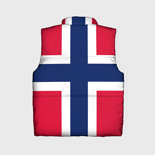 Женский жилет Норвегия Флаг и герб Норвегии / 3D-Черный – фото 2