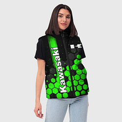 Женский жилет KAWASAKI КАВАСАКИ, цвет: 3D-черный — фото 2