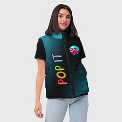 Женский жилет Поп Ит, цвет: 3D-красный — фото 2