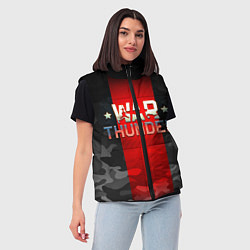 Женский жилет WAR THUNDER ВАР ТАНДЕР, цвет: 3D-черный — фото 2