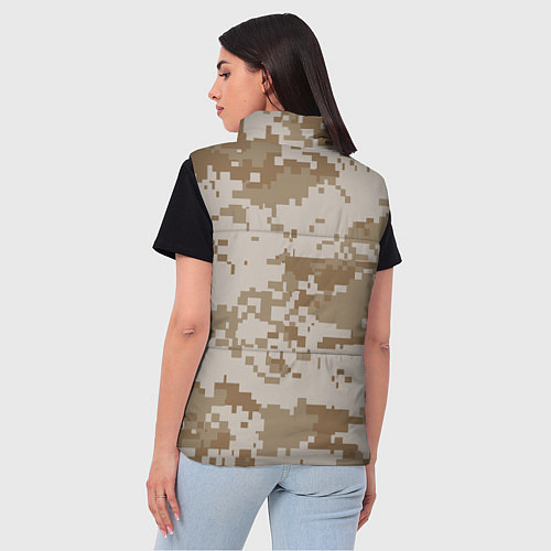 Женский жилет Камуфляжный пиксель / 3D-Красный – фото 4