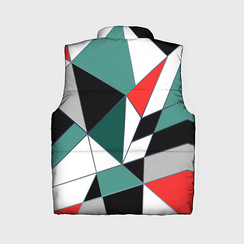 Женский жилет Абстрактный геометрический / 3D-Черный – фото 2