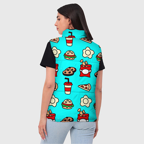 Женский жилет Вкусняхи из Макдака! / 3D-Красный – фото 4