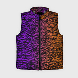 Женский жилет Градиентный разлом 3D 3Д, цвет: 3D-светло-серый