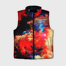 Женский жилет Косический градиент, цвет: 3D-светло-серый