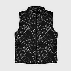 Женский жилет Черно-белый геометрический