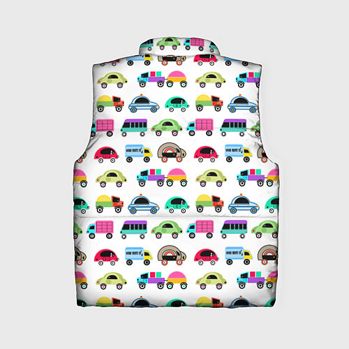 Женский жилет Веселые машинки / 3D-Черный – фото 2