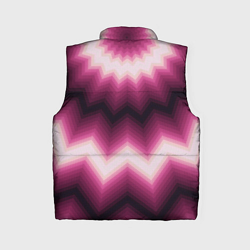 Женский жилет Черно-пурпурный калейдоскоп / 3D-Черный – фото 2