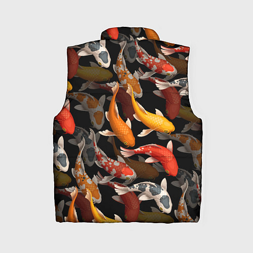 Женский жилет Карпы кои Японские карпы / 3D-Черный – фото 2