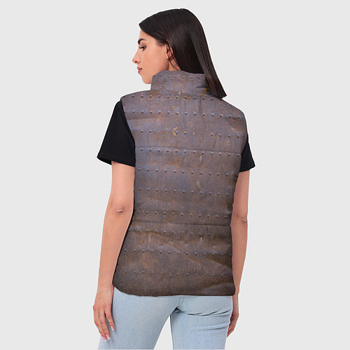 Женский жилет Ржавый металл / 3D-Красный – фото 4