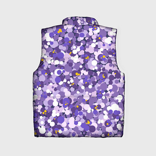 Женский жилет Анютины глазки узор / 3D-Светло-серый – фото 2