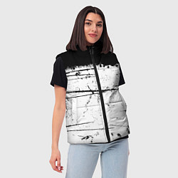 Женский жилет ИСПАЧКАННЫЙ КРАСКОЙ, цвет: 3D-светло-серый — фото 2