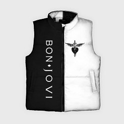 Женский жилет BON JOVI BLACK WHITE, цвет: 3D-черный