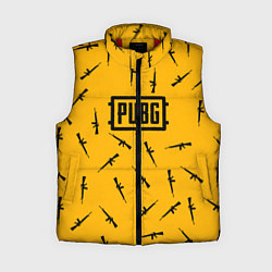 Женский жилет PUBG АВТОМАТЫ ПАТТЕРН ЖЁЛТЫЙ