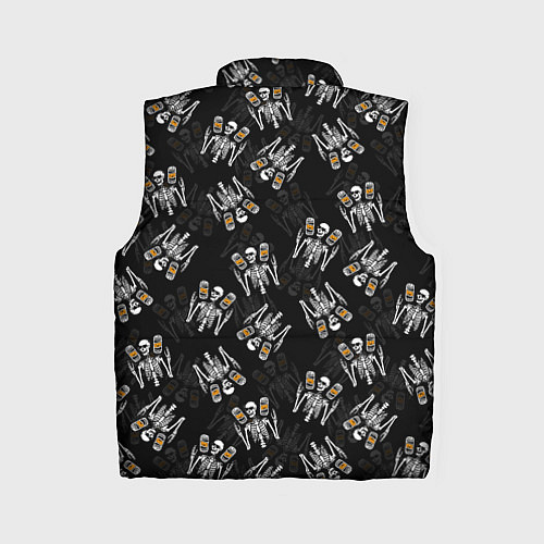 Женский жилет ПАТТЕРН СКЕЛЕТ HALLOWEEN PARTY / 3D-Красный – фото 2