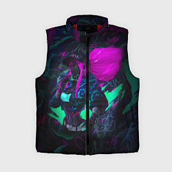 Женский жилет KDA AKALI NEON АКАЛИ НЕОН LEAGUE OF LEGENDS, цвет: 3D-красный