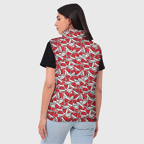 Женский жилет Шапки / 3D-Красный – фото 4