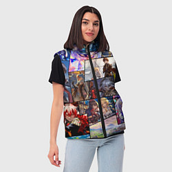 Женский жилет Геншин импакт, персонажи, цвет: 3D-черный — фото 2