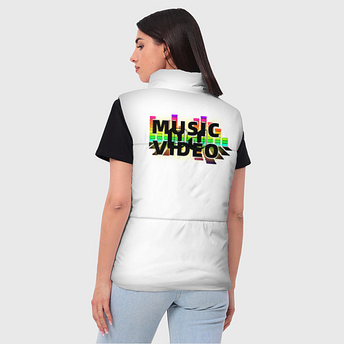 Женский жилет Merch - DJ MUSICVIDEO / 3D-Красный – фото 4