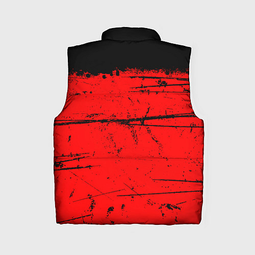 Женский жилет КРАСНЫЙ ГРАНЖ RED GRUNGE / 3D-Черный – фото 2