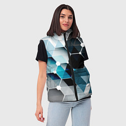 Женский жилет Абстракция FLO, цвет: 3D-черный — фото 2