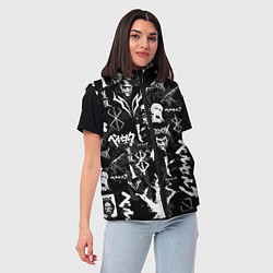 Женский жилет BERSERK SYMBOL LOGO БЕРСЕРК СИМВОЛИКА ПАТТЕРН, цвет: 3D-светло-серый — фото 2