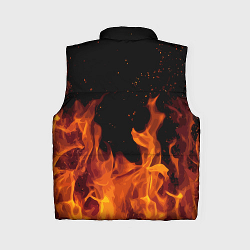 Женский жилет ROBLOX FIRE РОБЛОКС ОГОНЬ ПОЖАРНЫЙ / 3D-Черный – фото 2