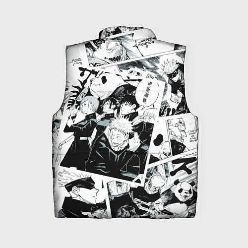 Женский жилет Магическая битва Jujutsu Kaisen манга / 3D-Черный – фото 2