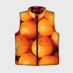 Женский жилет Мандаринчик чик, цвет: 3D-черный