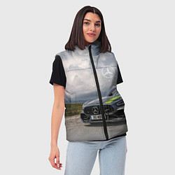 Женский жилет Mercedes V8 Biturbo Racing Team AMG, цвет: 3D-светло-серый — фото 2