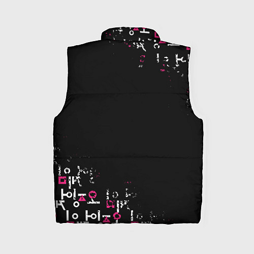 Женский жилет Игра в кальмара: Вертикальное лого / 3D-Черный – фото 2