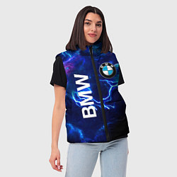 Женский жилет BMW Синяя молния, цвет: 3D-красный — фото 2