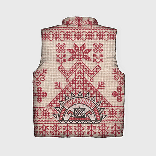 Женский жилет Славянская вышивка Узоры Руси / 3D-Черный – фото 2