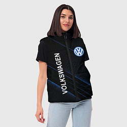Женский жилет Volkswagen, sport, цвет: 3D-черный — фото 2